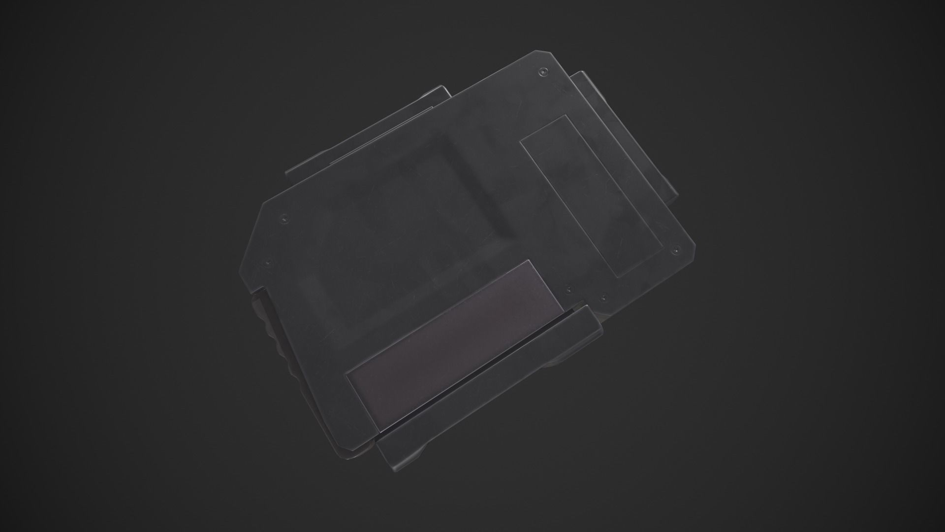 Data Disk Hard Drive Low-poly 3D model_7