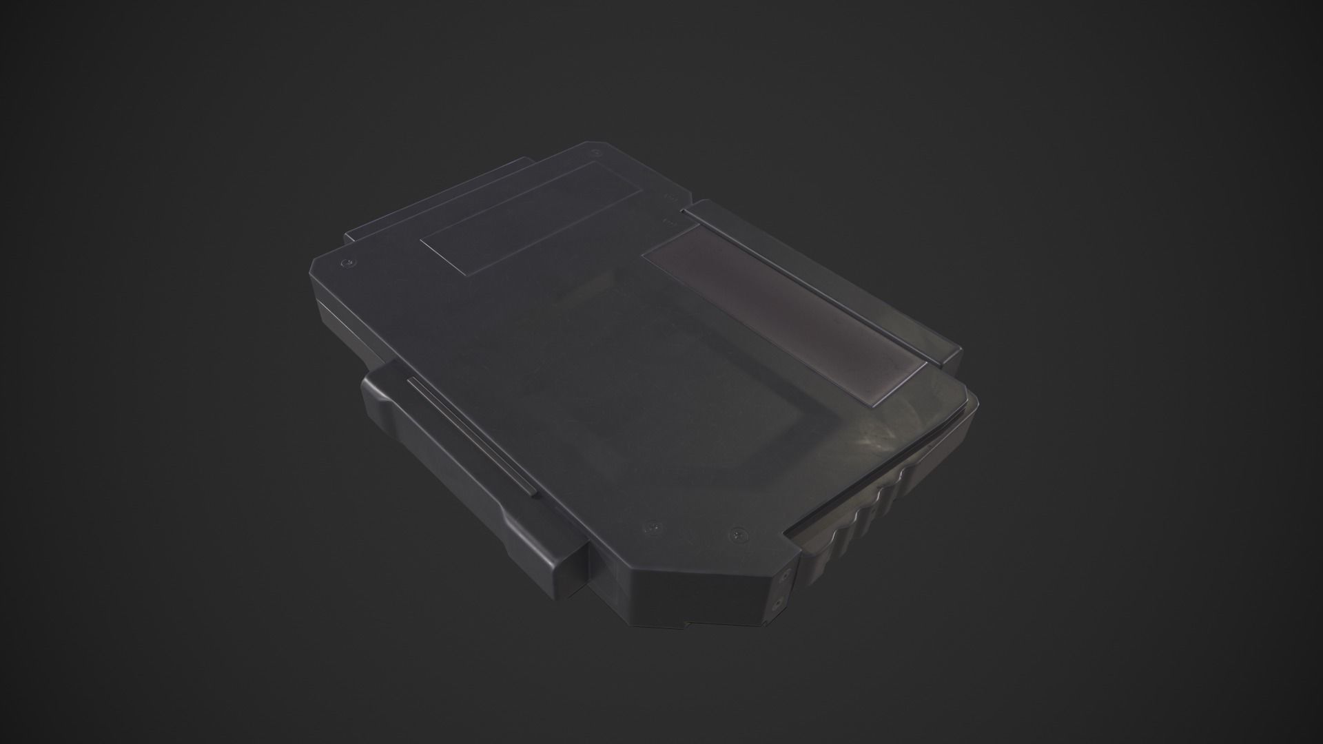Data Disk Hard Drive Low-poly 3D model_5