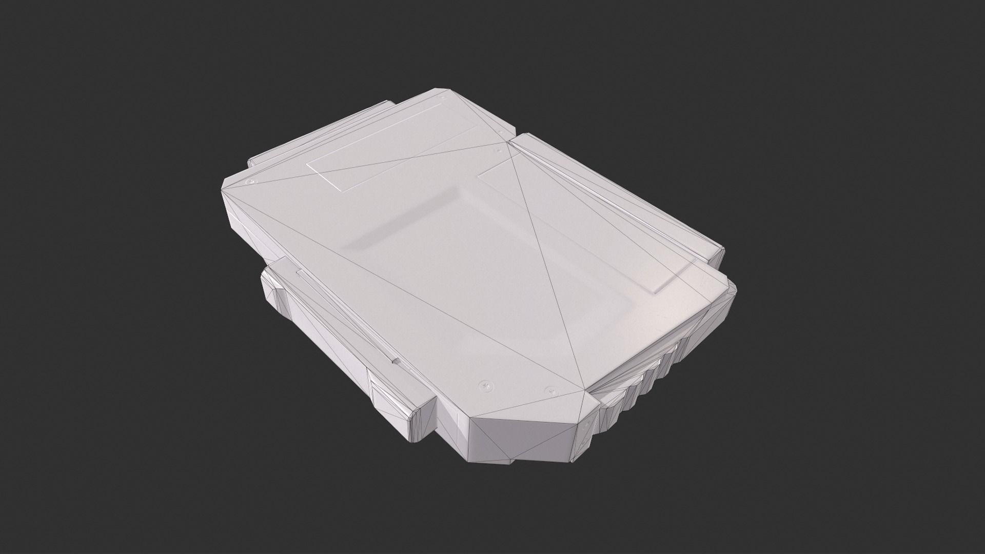 Data Disk Hard Drive Low-poly 3D model_6