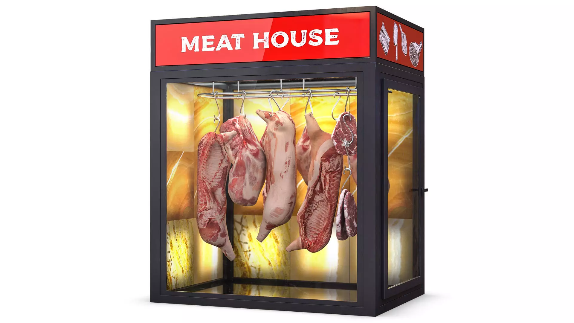 Freezer for Meat 3D model_0