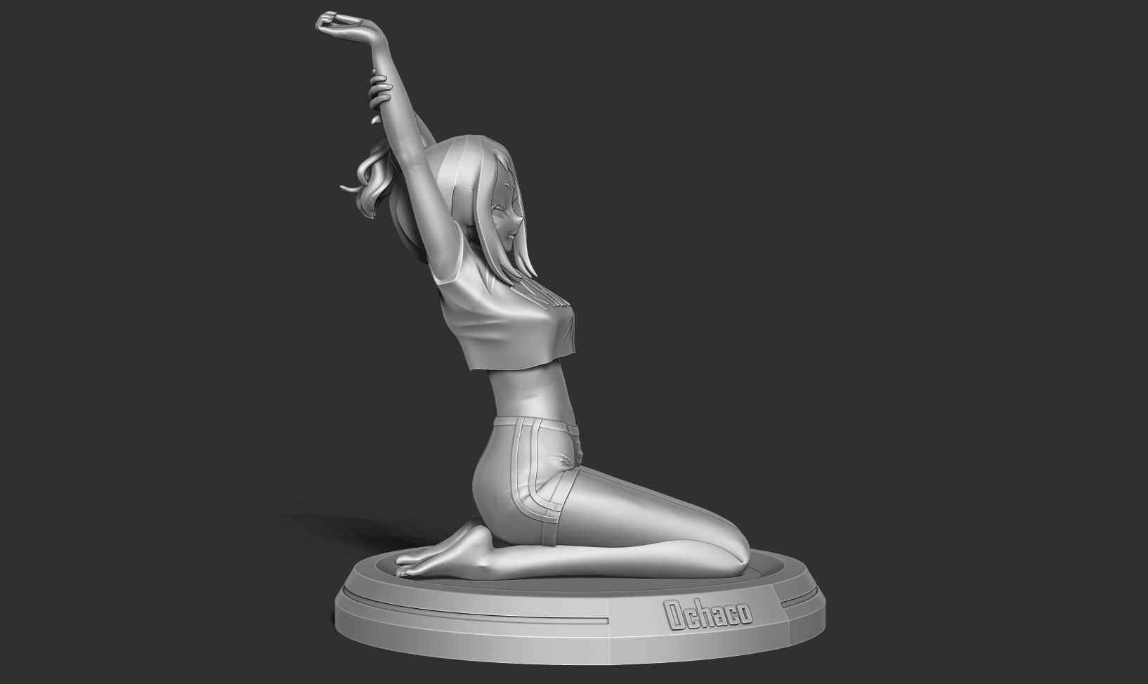 Ochaco - Morning stretches 3D print model_19