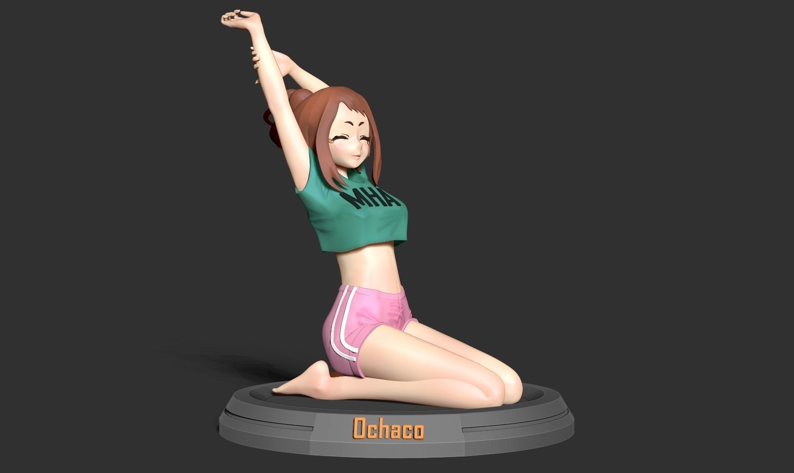 Ochaco - Morning stretches 3D print model_7