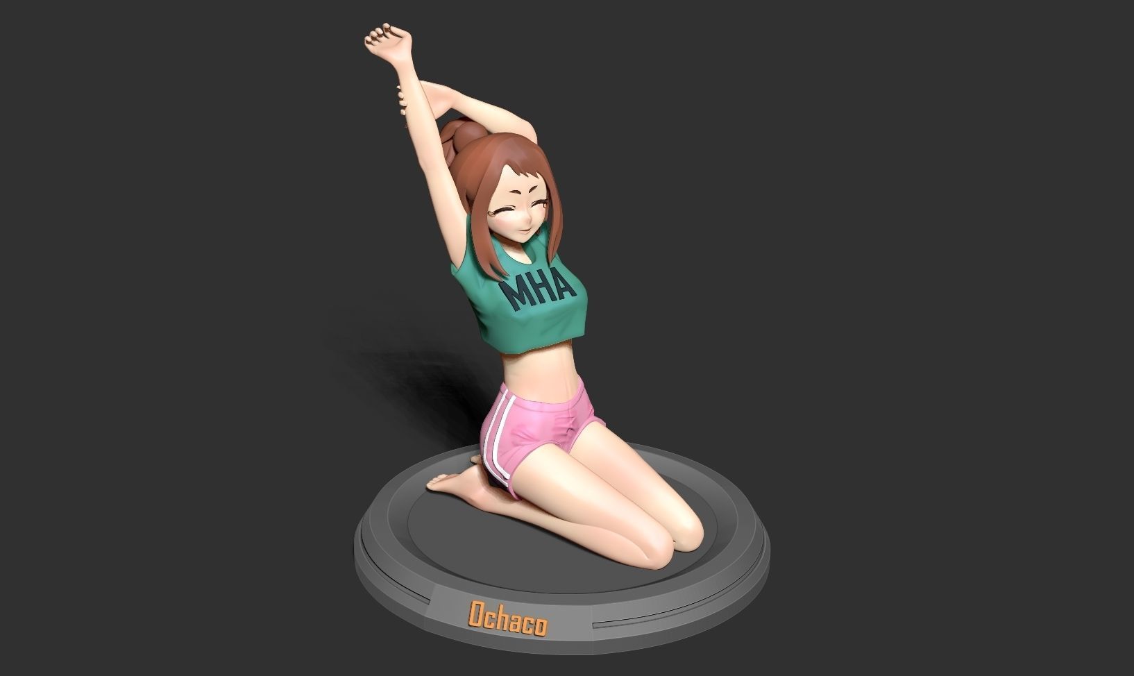 Ochaco - Morning stretches 3D print model_14