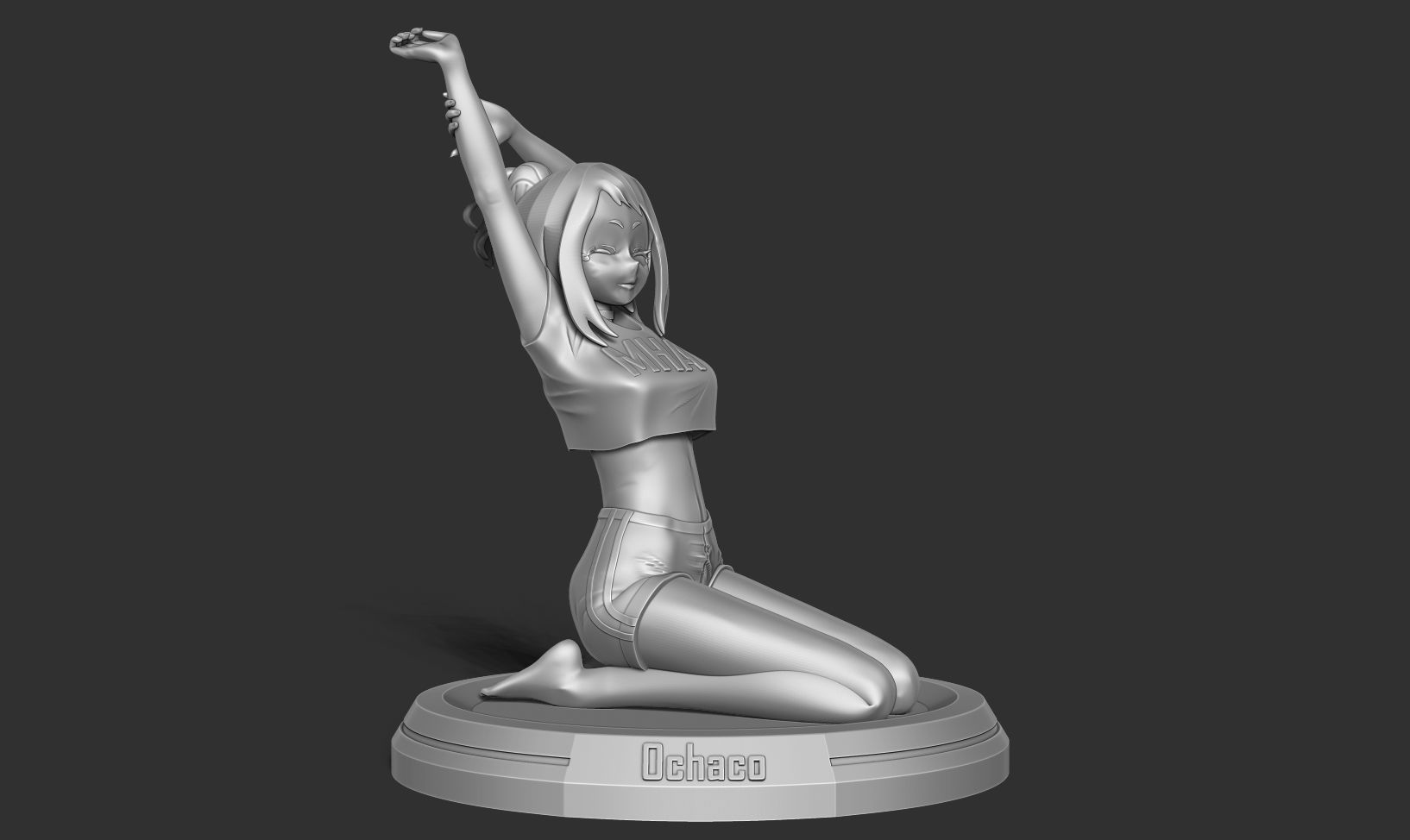 Ochaco - Morning stretches 3D print model_9