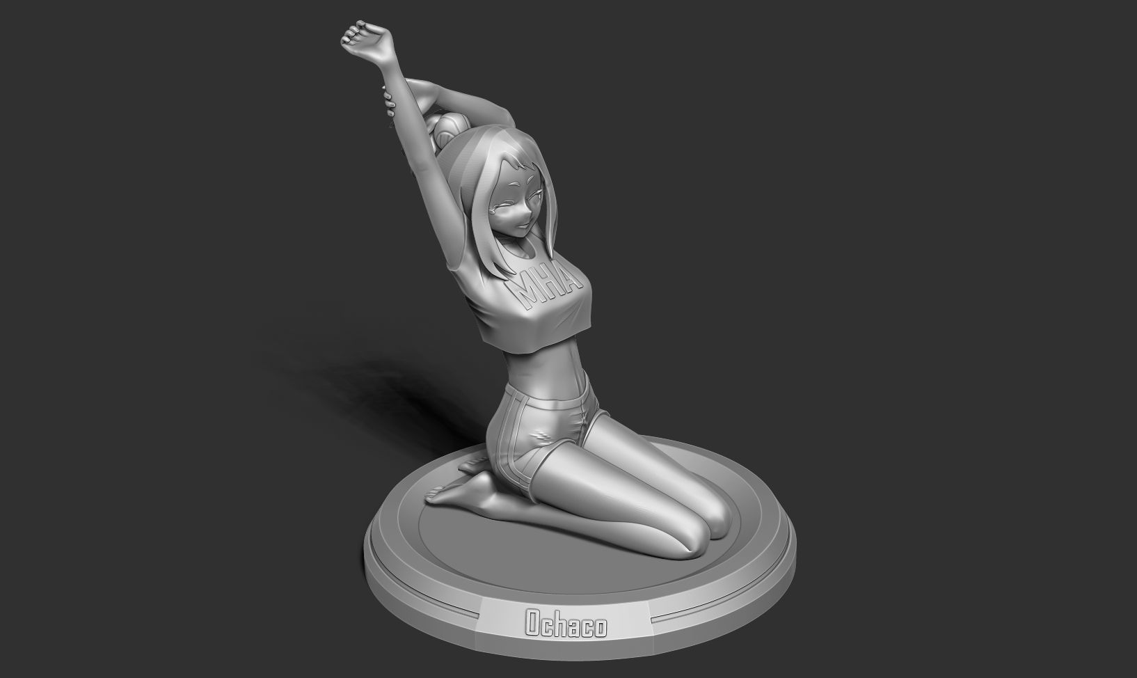 Ochaco - Morning stretches 3D print model_16