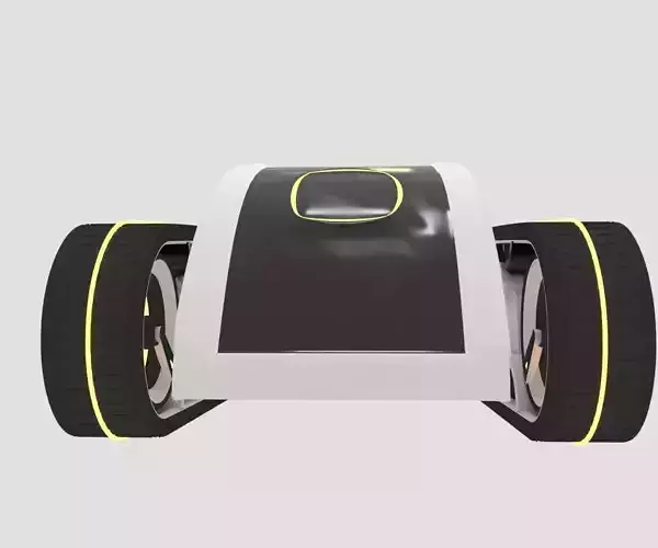 Animated Drone Transformer 3D model