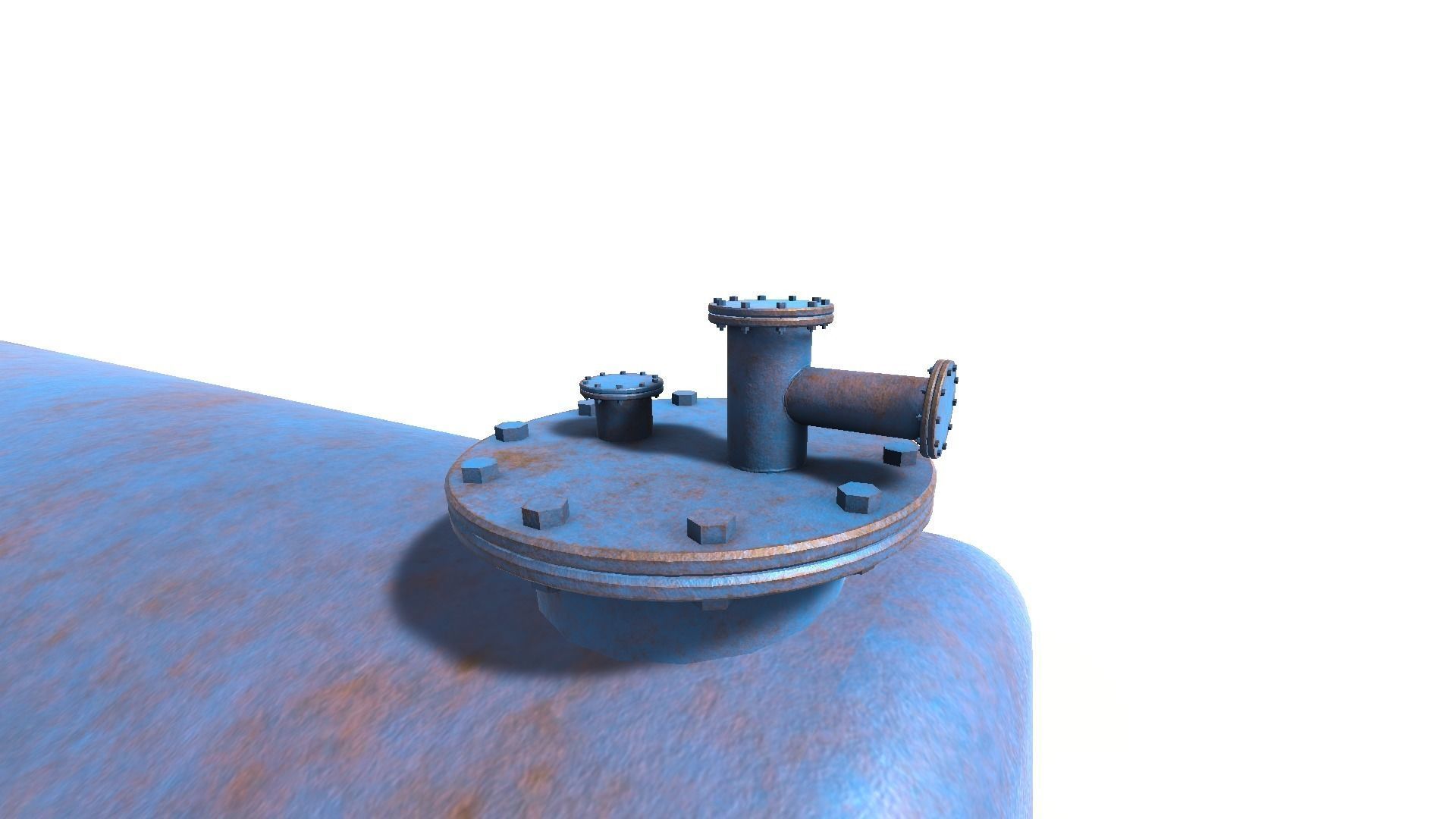 Horizontal tank 3D model_6