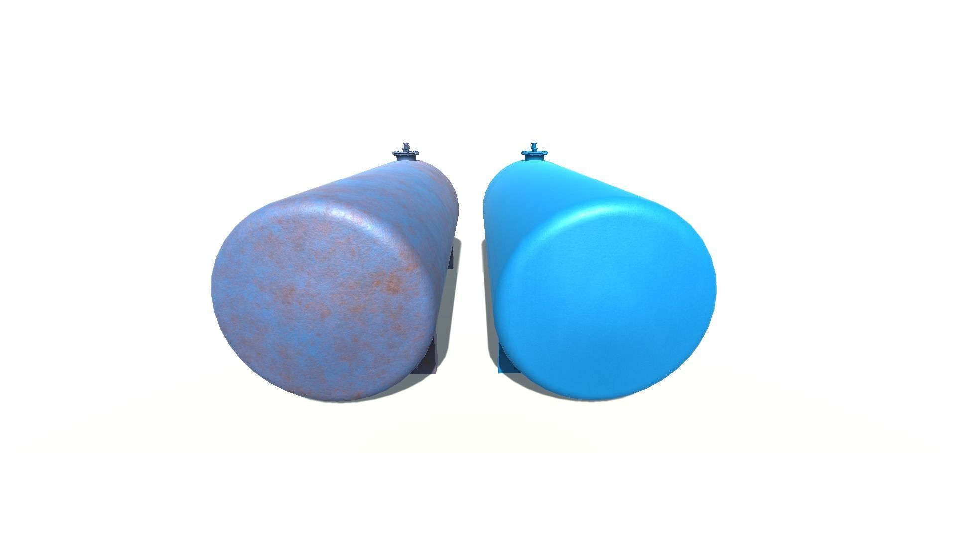 Horizontal tank 3D model_3