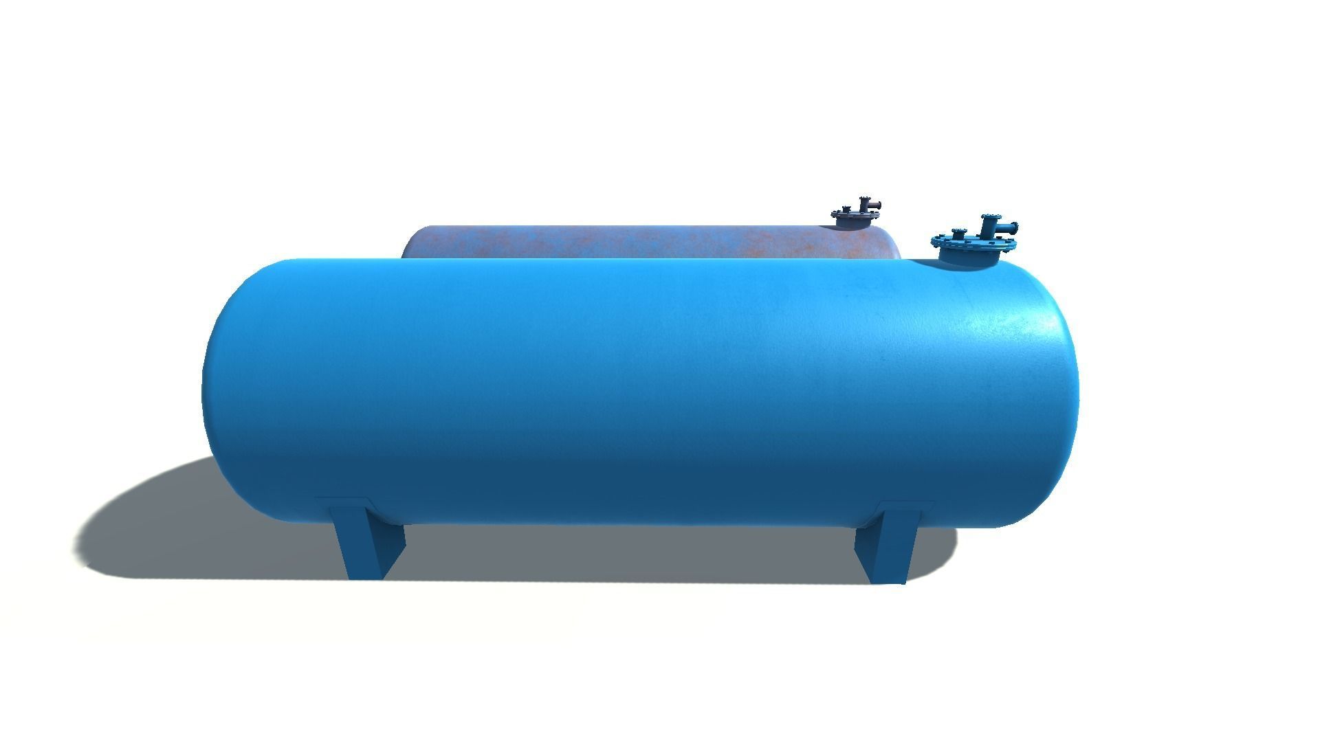 Horizontal tank 3D model_4