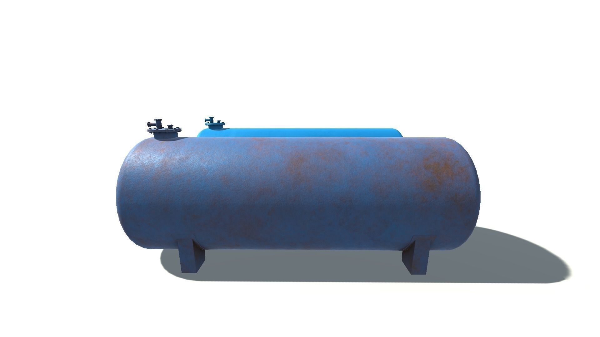 Horizontal tank 3D model_2