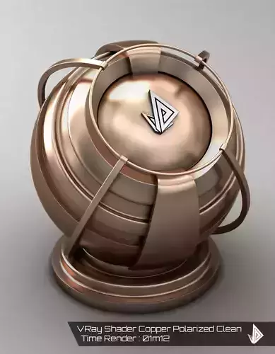 VRAY SHADER---METAL---Polarized Copper