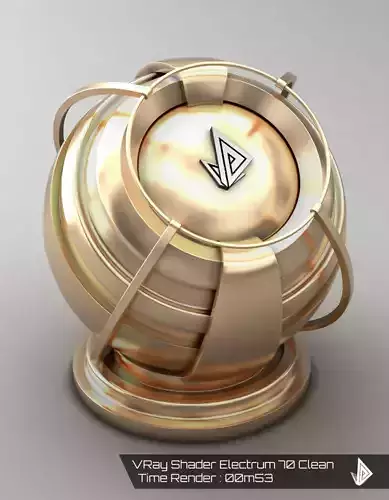 VRAY SHADER---METAL---Electrum 70