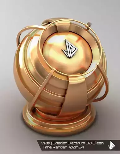VRAY SHADER---METAL---Electrum 90