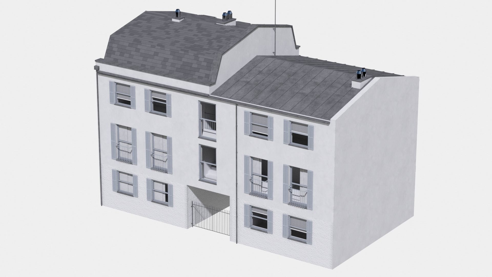 Building at old church st  41  London 3D model_1