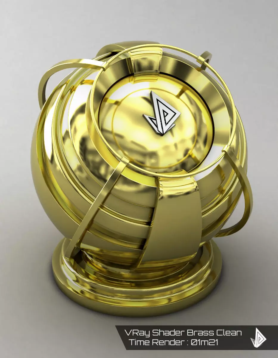 VRAY SHADER---METAL---Brass Texture