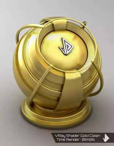 VRAY SHADER---METAL---Gold Texture