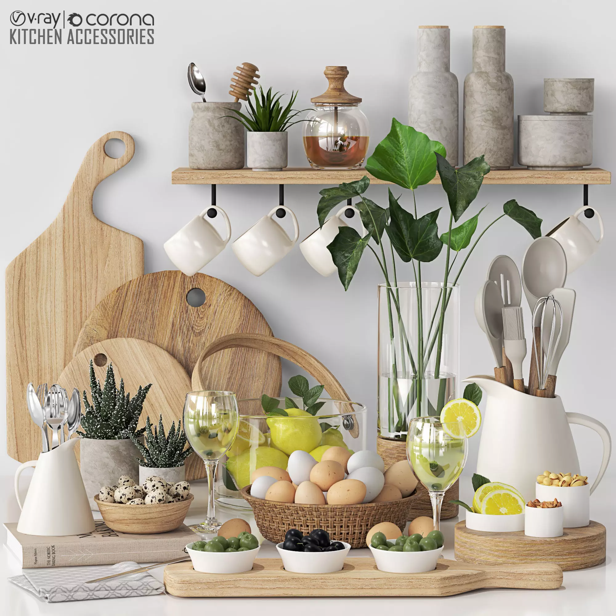 kitchen accessories 03 3D model_0
