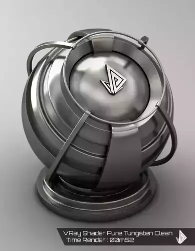 VRAY SHADER---METAL---Pure Tungsten