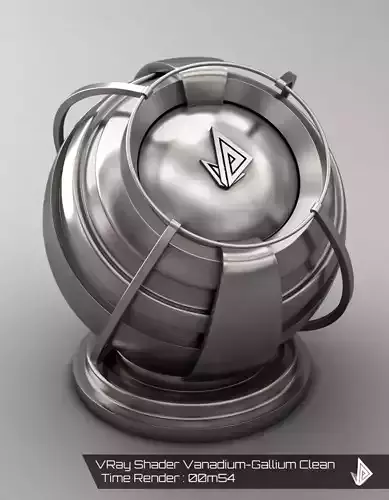 VRAY SHADER---METAL---Vanadium-Gallium alloy