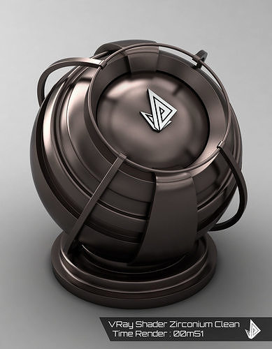 VRAY SHADER---METAL---Zirconium Texture