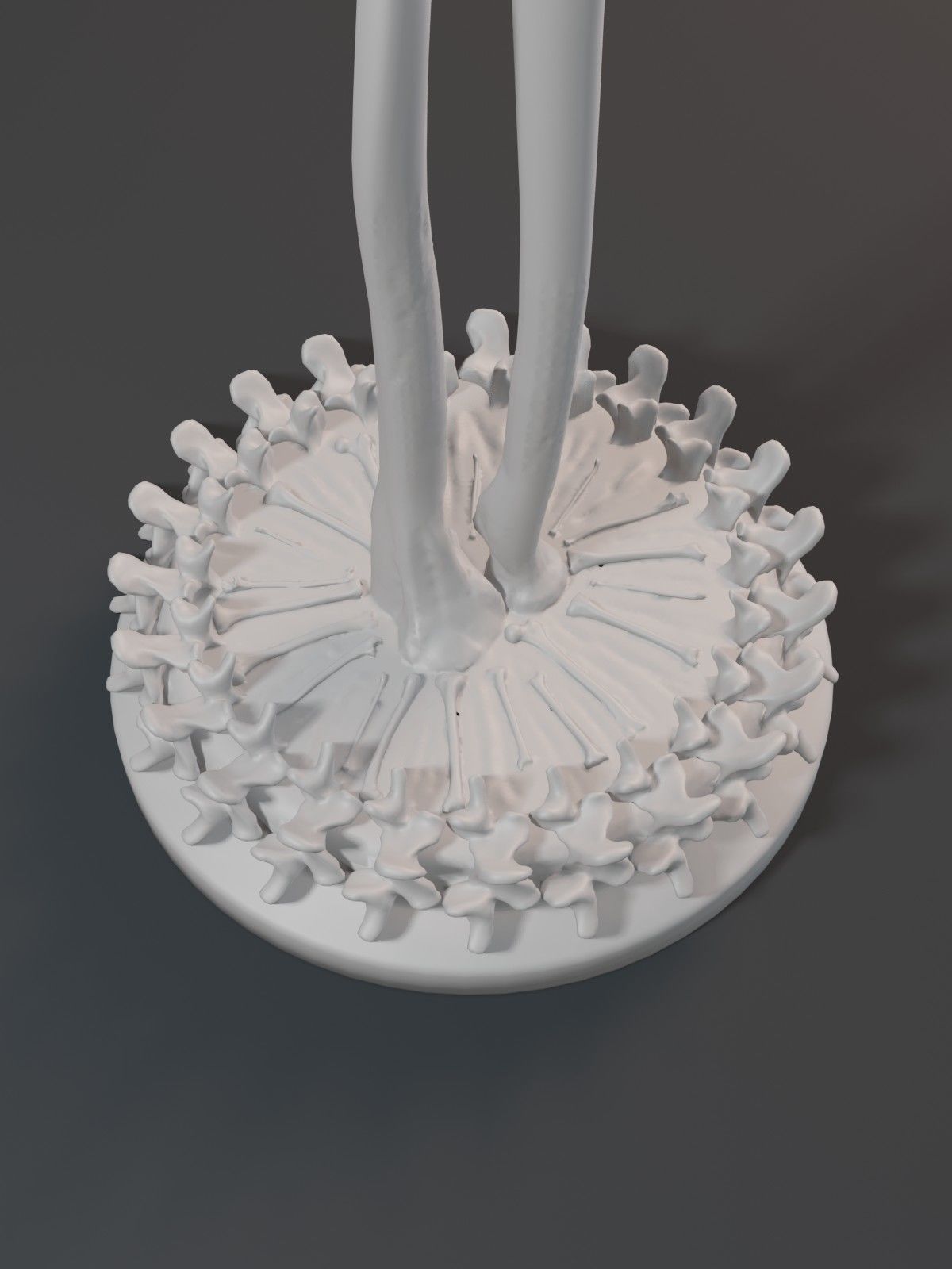 Skeleton hand with rock gesture 3D print model_6