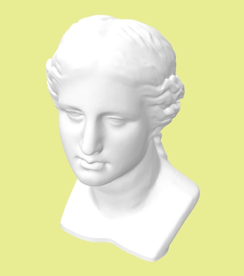 Venus bust - greek statue - 3d print model 3D print model_3