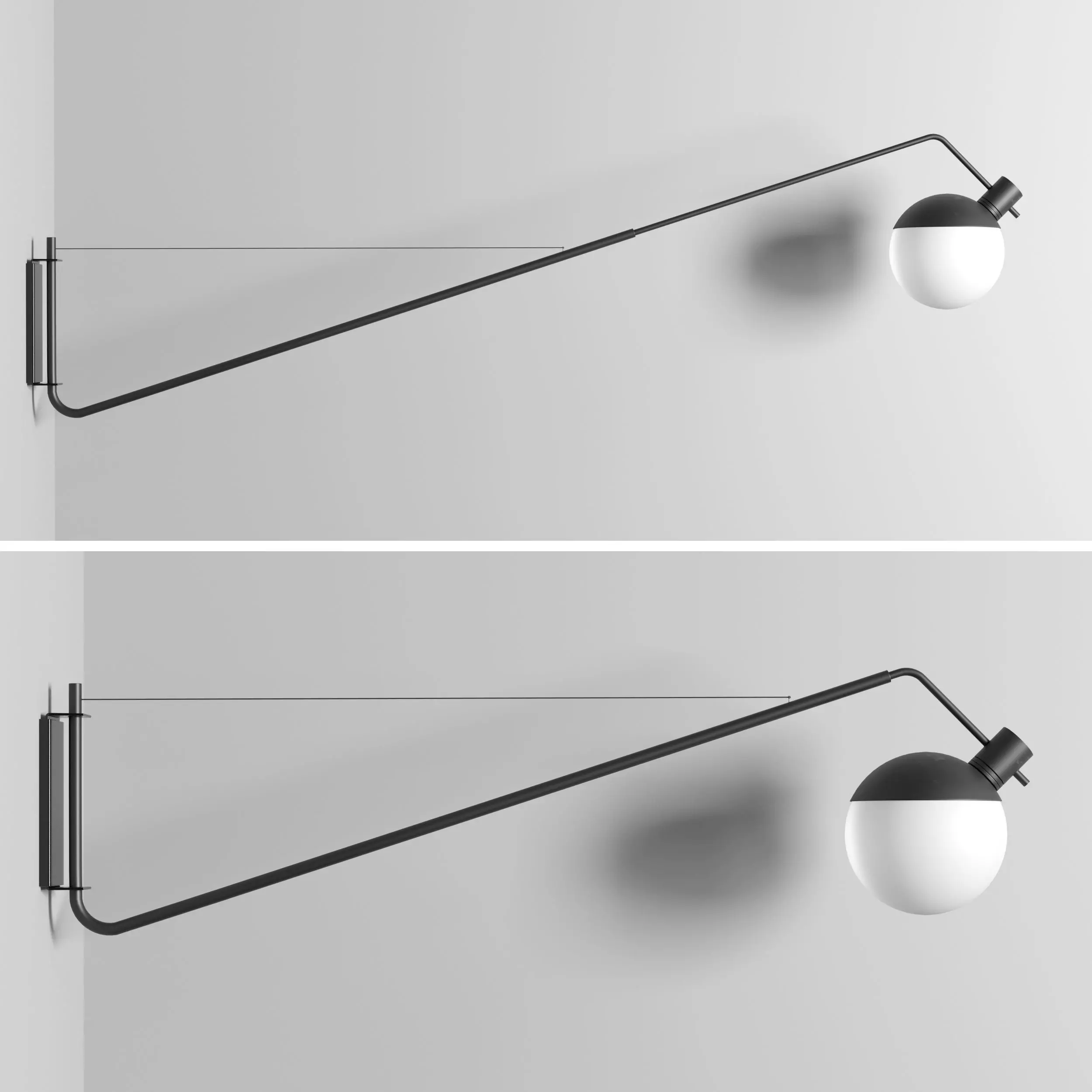 Grupa Baluna collection Black  Light wall light 3D model_0