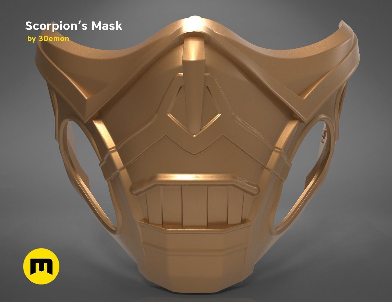 Scorpion Mask 3D print model_9