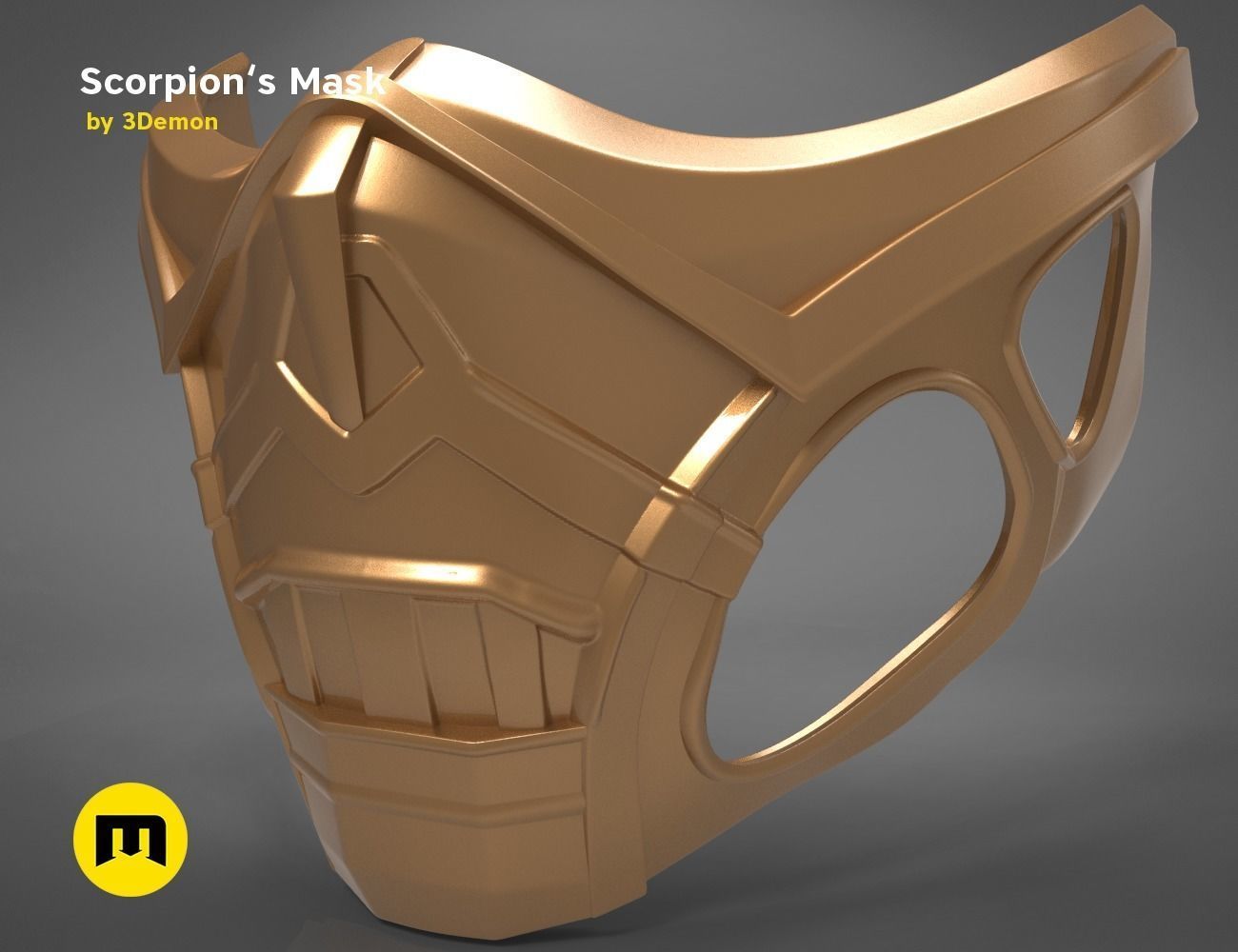 Scorpion Mask 3D print model_3