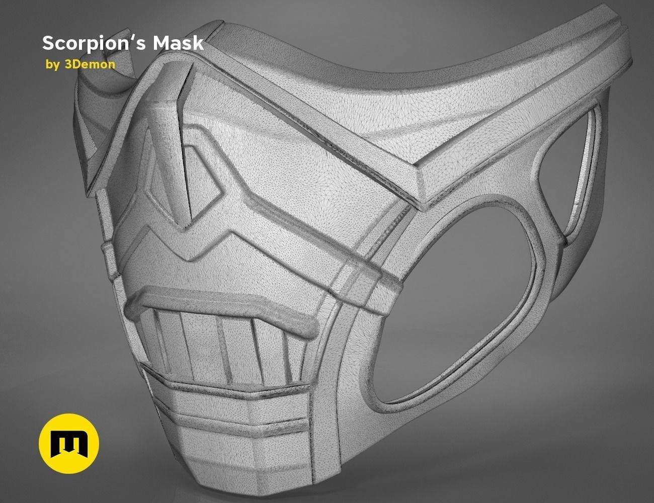 Scorpion Mask 3D print model_12