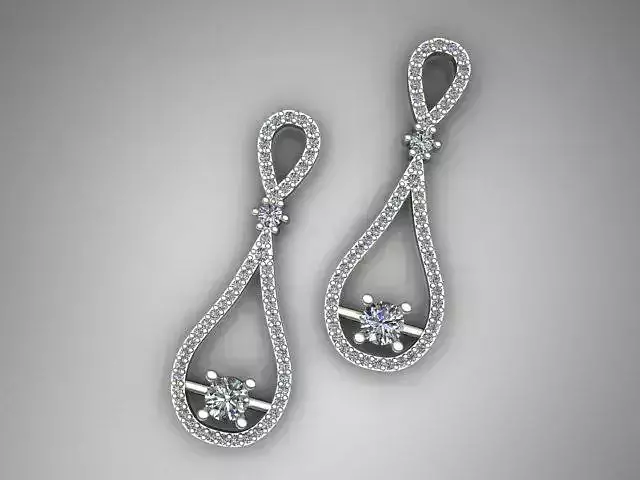 Jewelry Earrings 3D print model