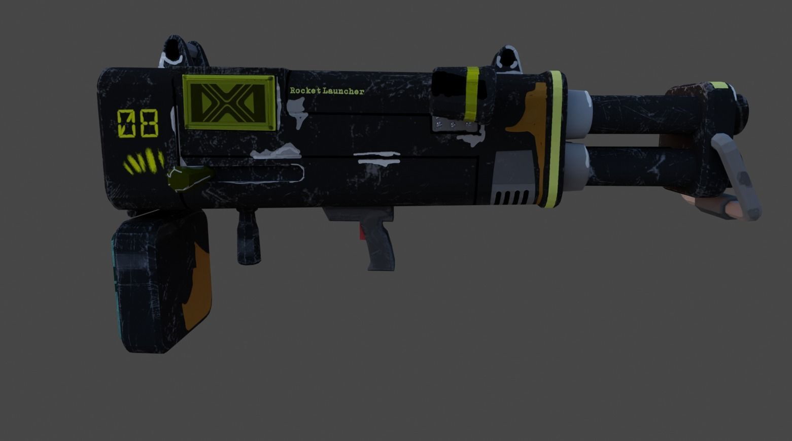 Rocket Launcher 3D model_2