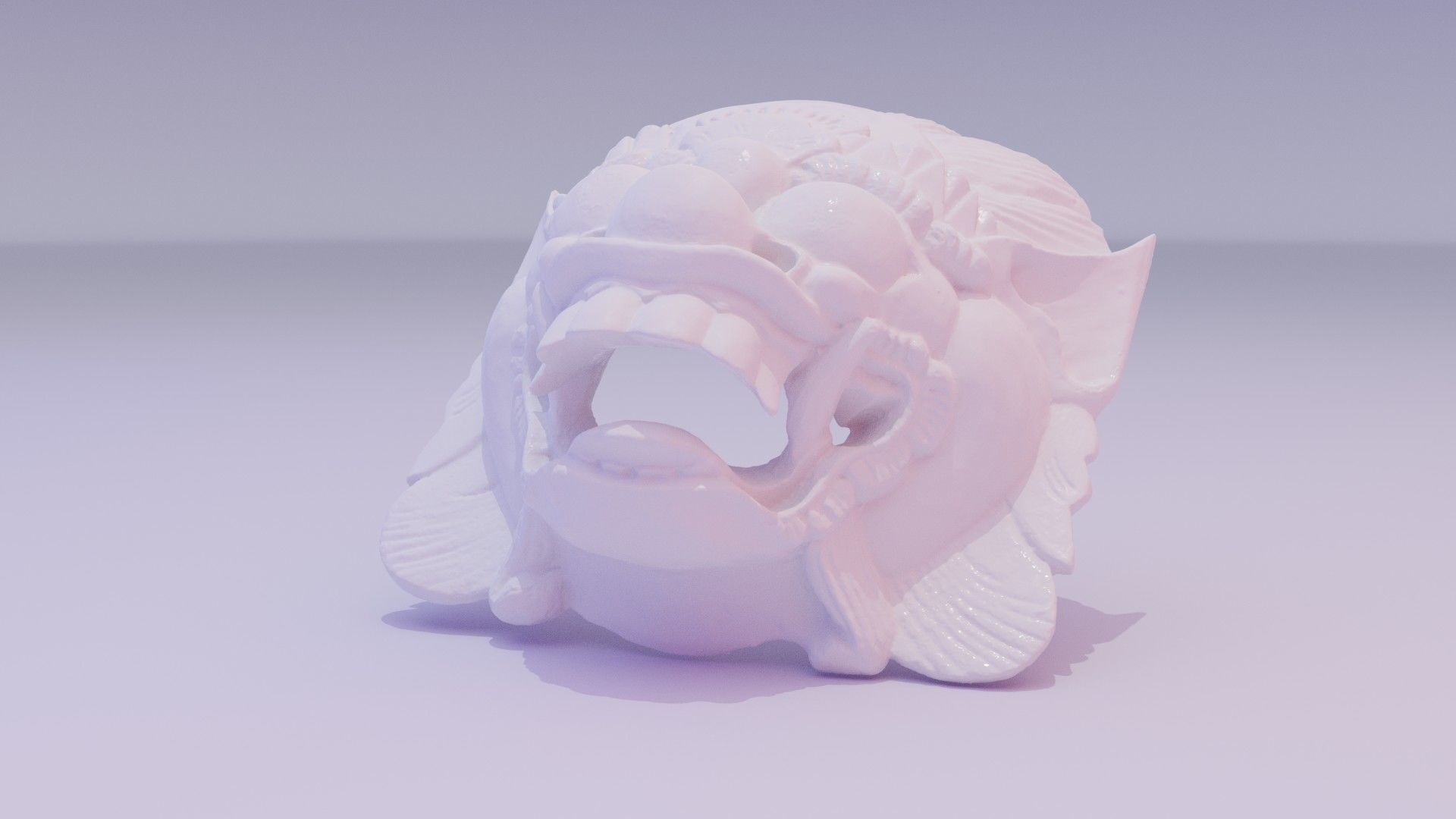 African Mask 04 high-poly 3D model_6