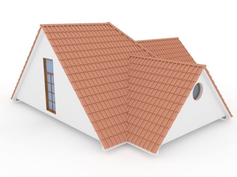 Realistic Roof Shingles 9 3D model_4