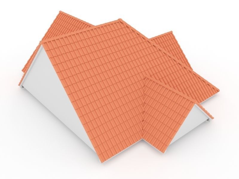 Realistic Roof Shingles 10 3D model_3