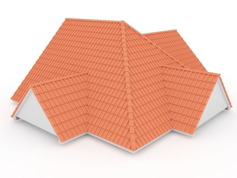 Realistic Roof Shingles 10 3D model_5