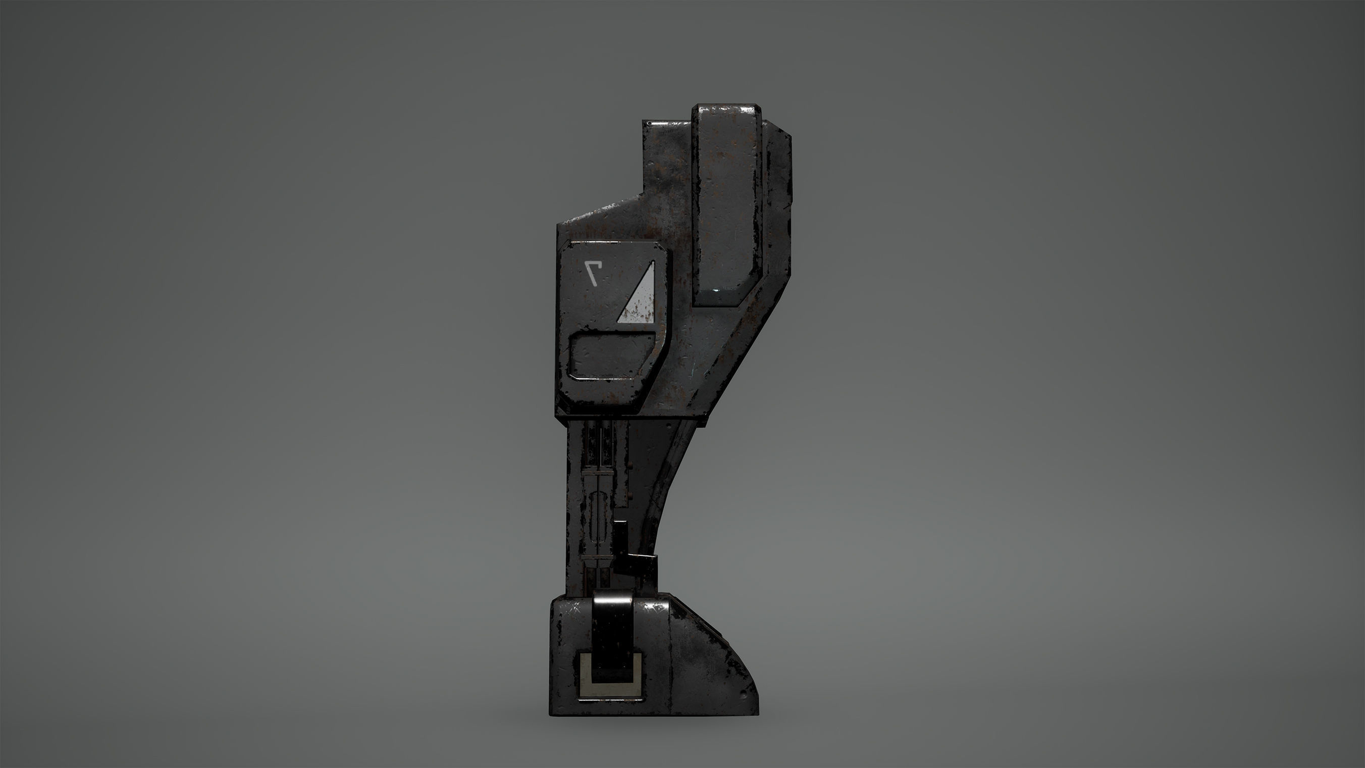 Cyberpunk Generator Low Poly  Game Ready Low-poly 3D model_3