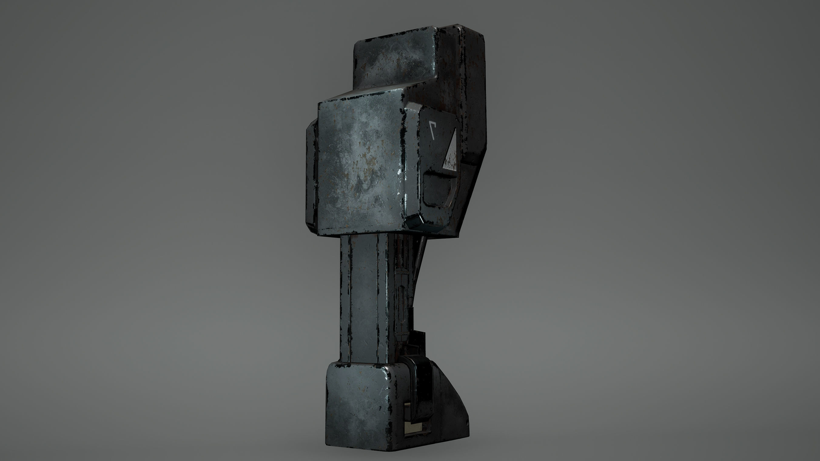 Cyberpunk Generator Low Poly  Game Ready Low-poly 3D model_4