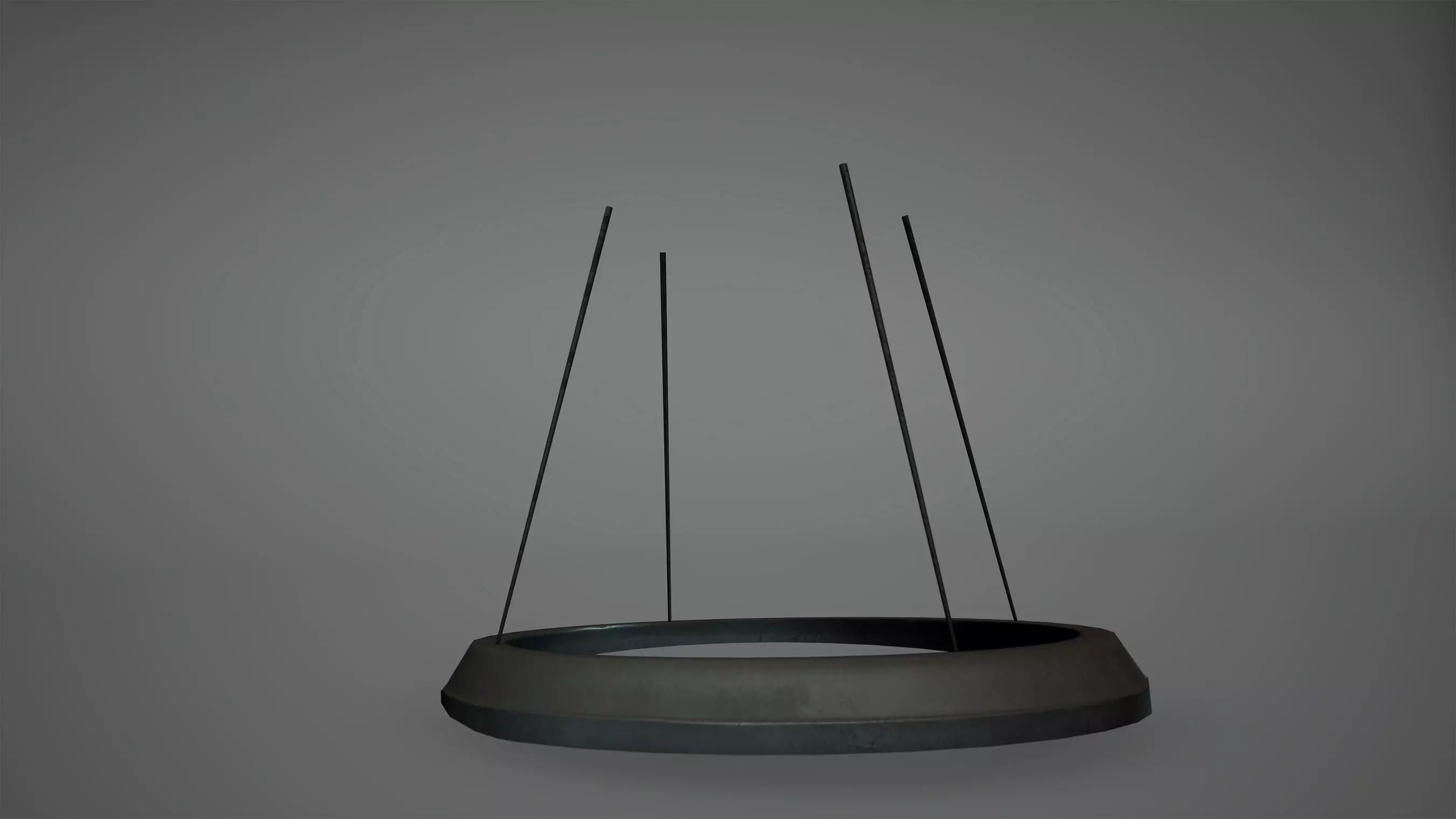 Cyberpunk Ceiling Light Low Poly Game Ready Low-poly 3D model_0