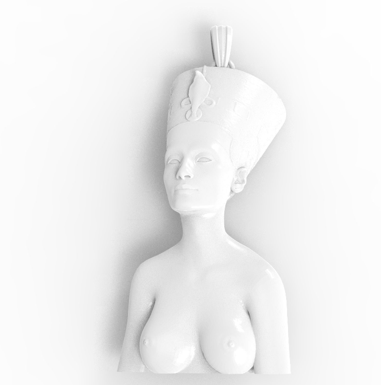 Nefertiti pendant 3D print model_5