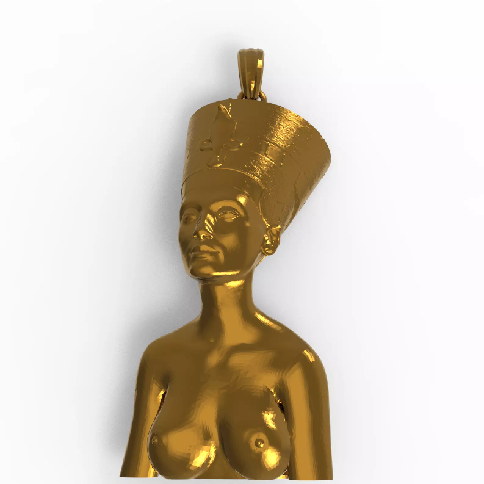 Nefertiti pendant 3D print model_0