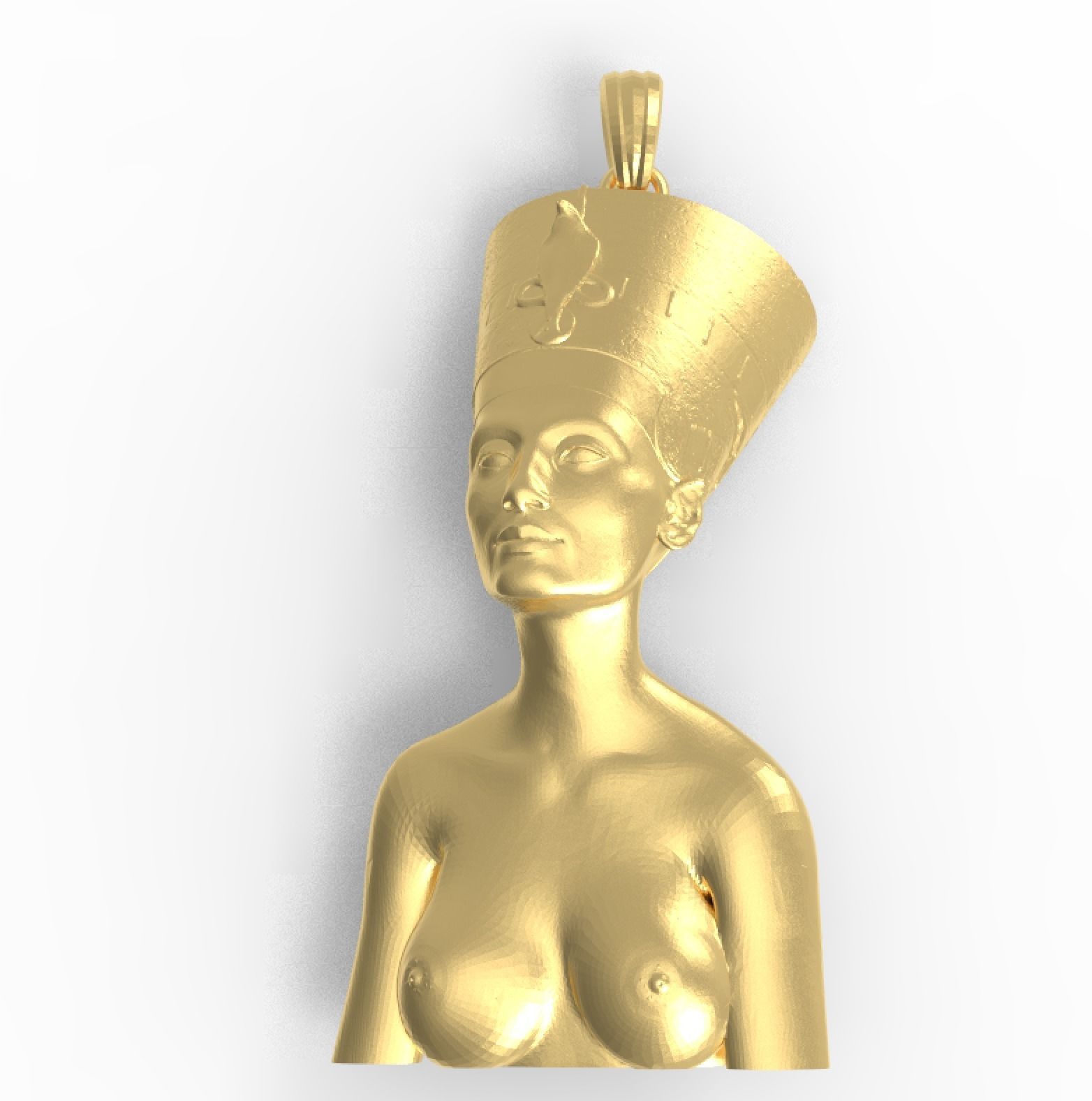 Nefertiti pendant 3D print model_3