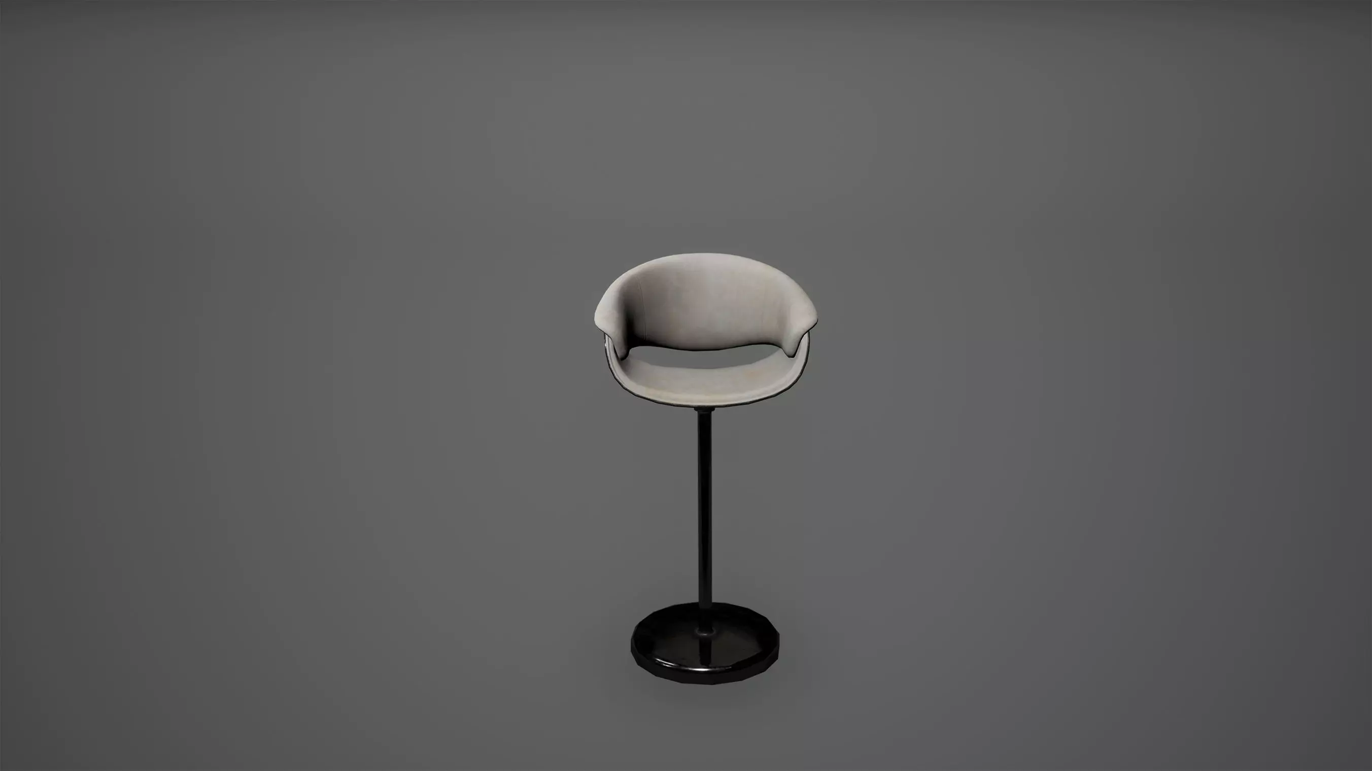 Cyberpunk Bar Chair Low Poly Game Ready Low-poly 3D model_0