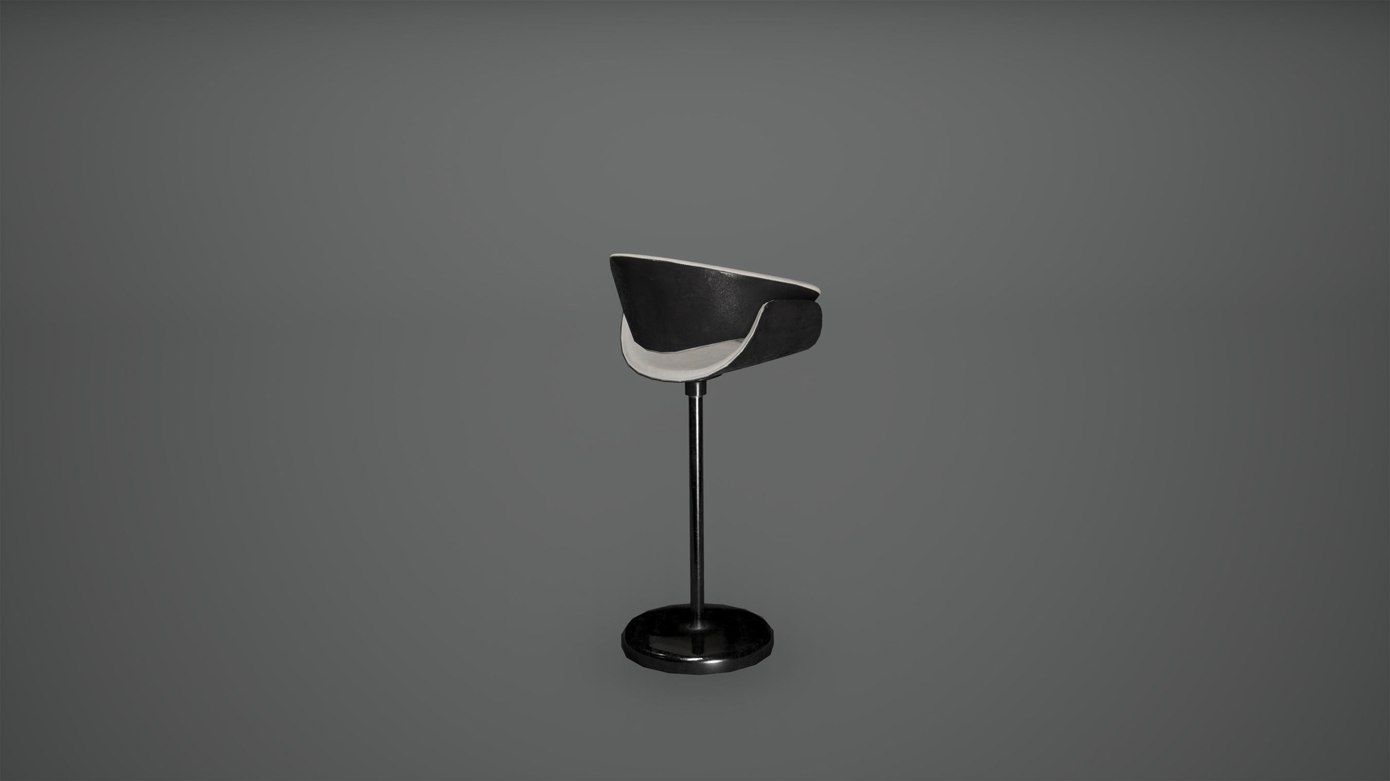 Cyberpunk Bar Chair Low Poly Game Ready Low-poly 3D model_4