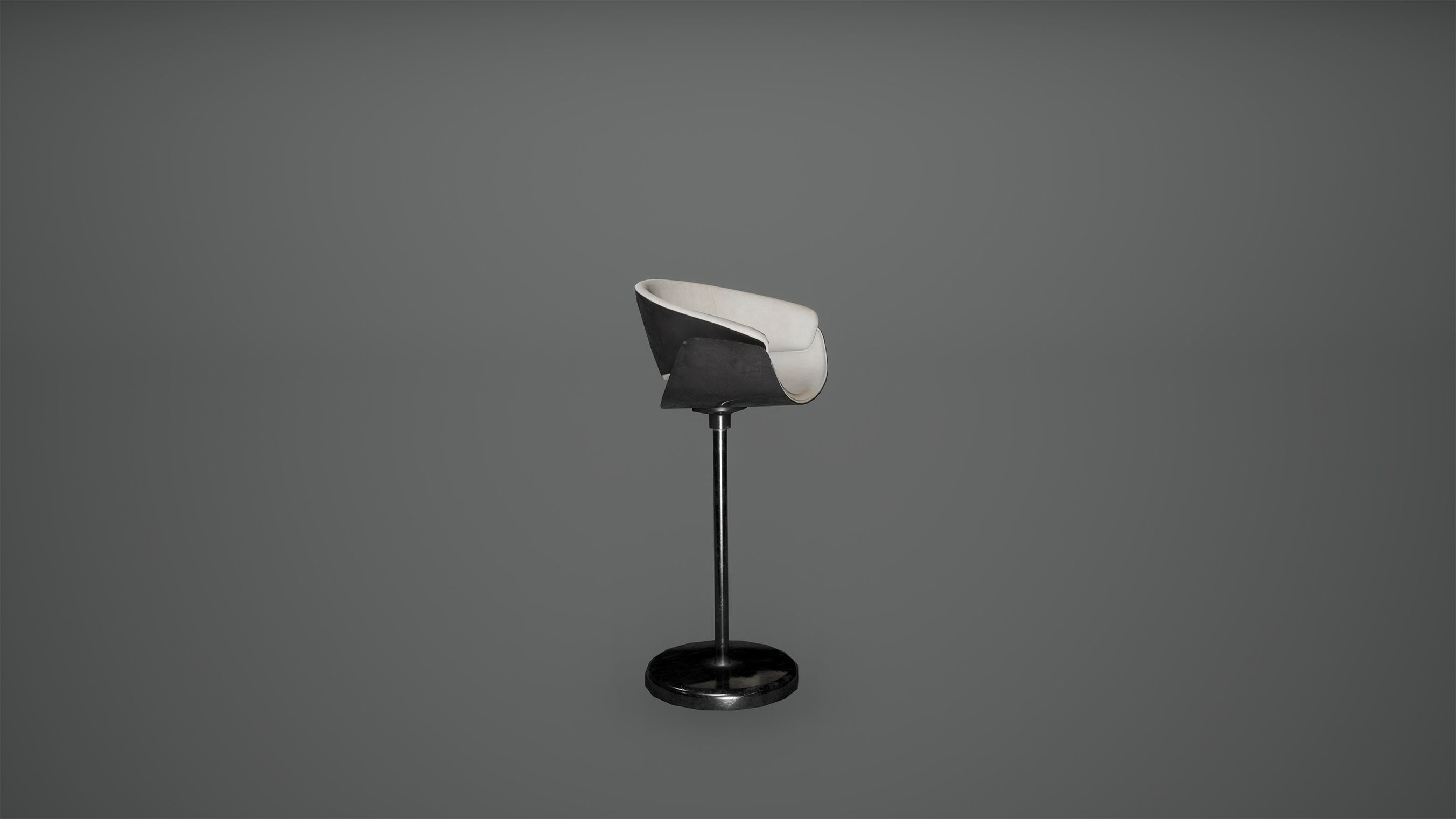 Cyberpunk Bar Chair Low Poly Game Ready Low-poly 3D model_5