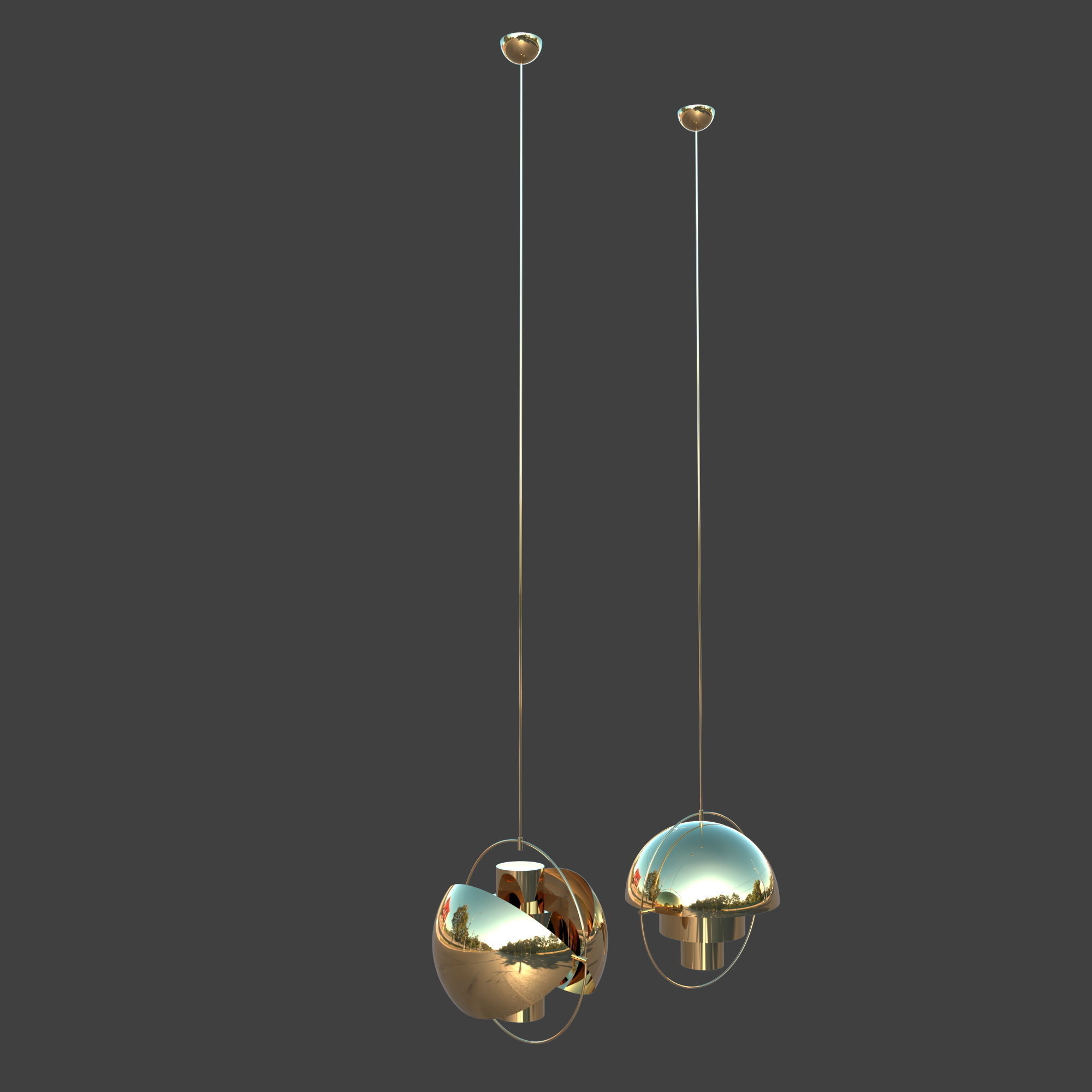 globe light 3D model_2