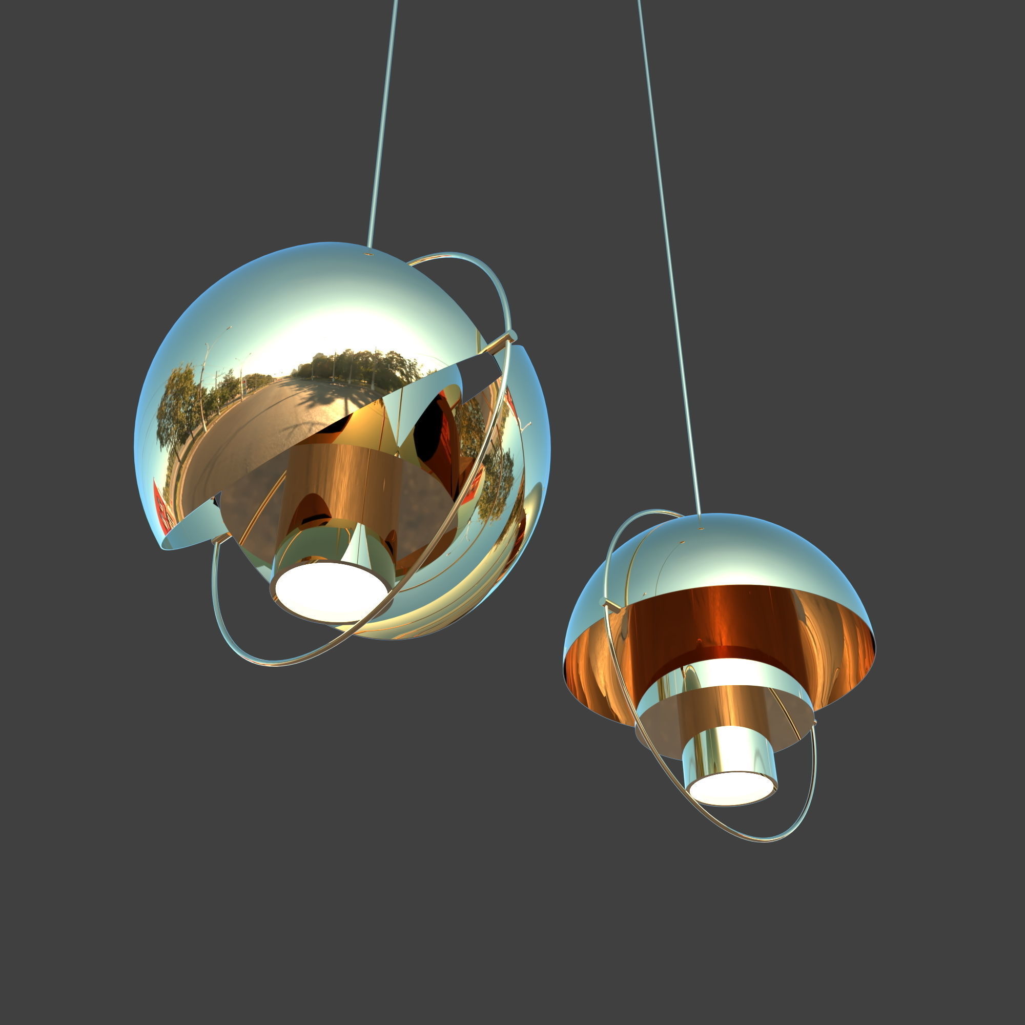 globe light 3D model_4