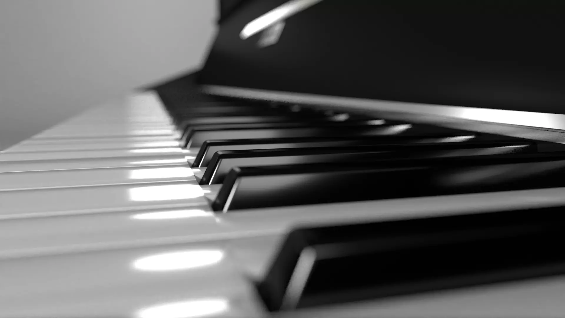 Grand Piano 3D model_0