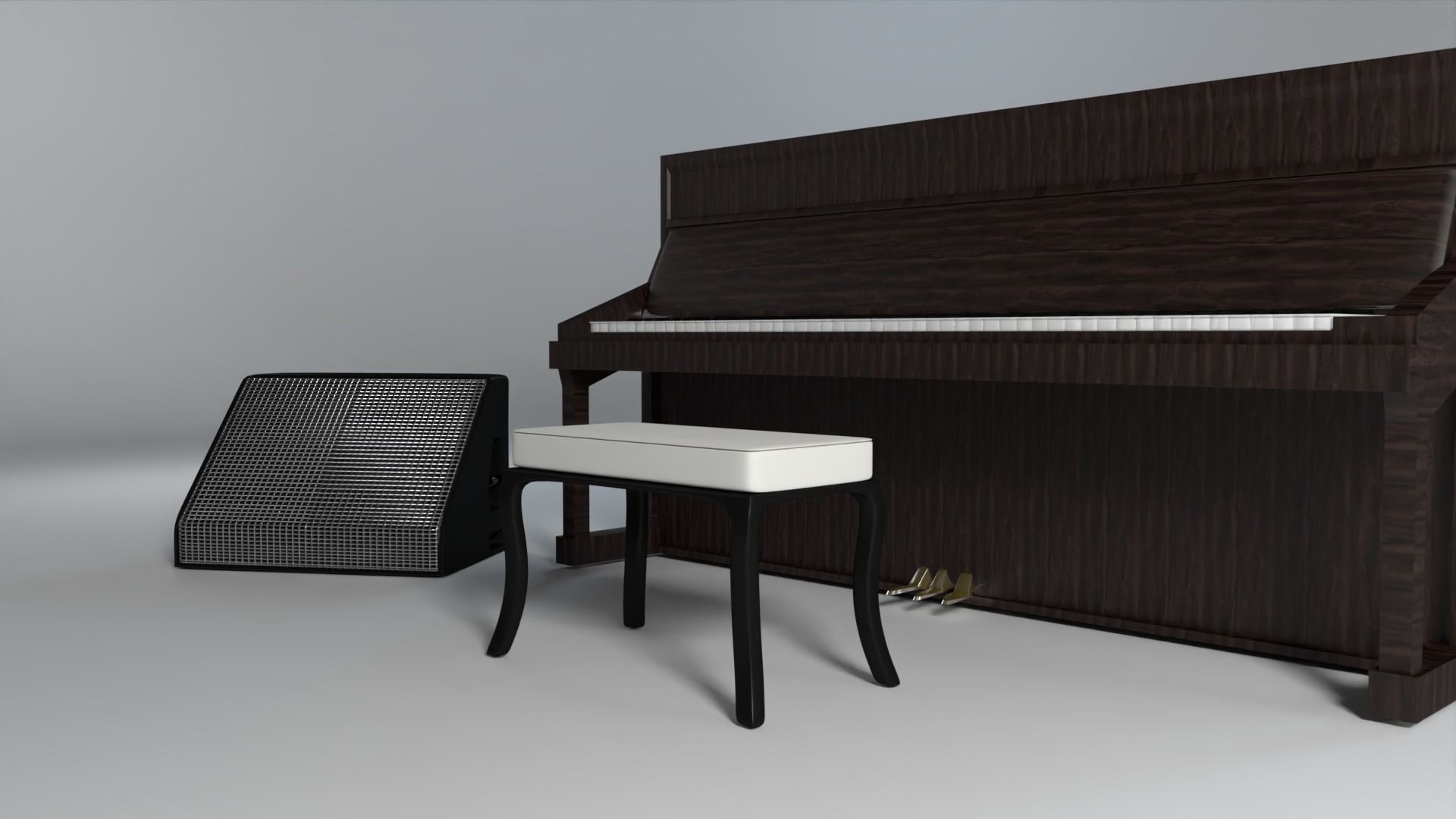 Grand Piano 3D model_1