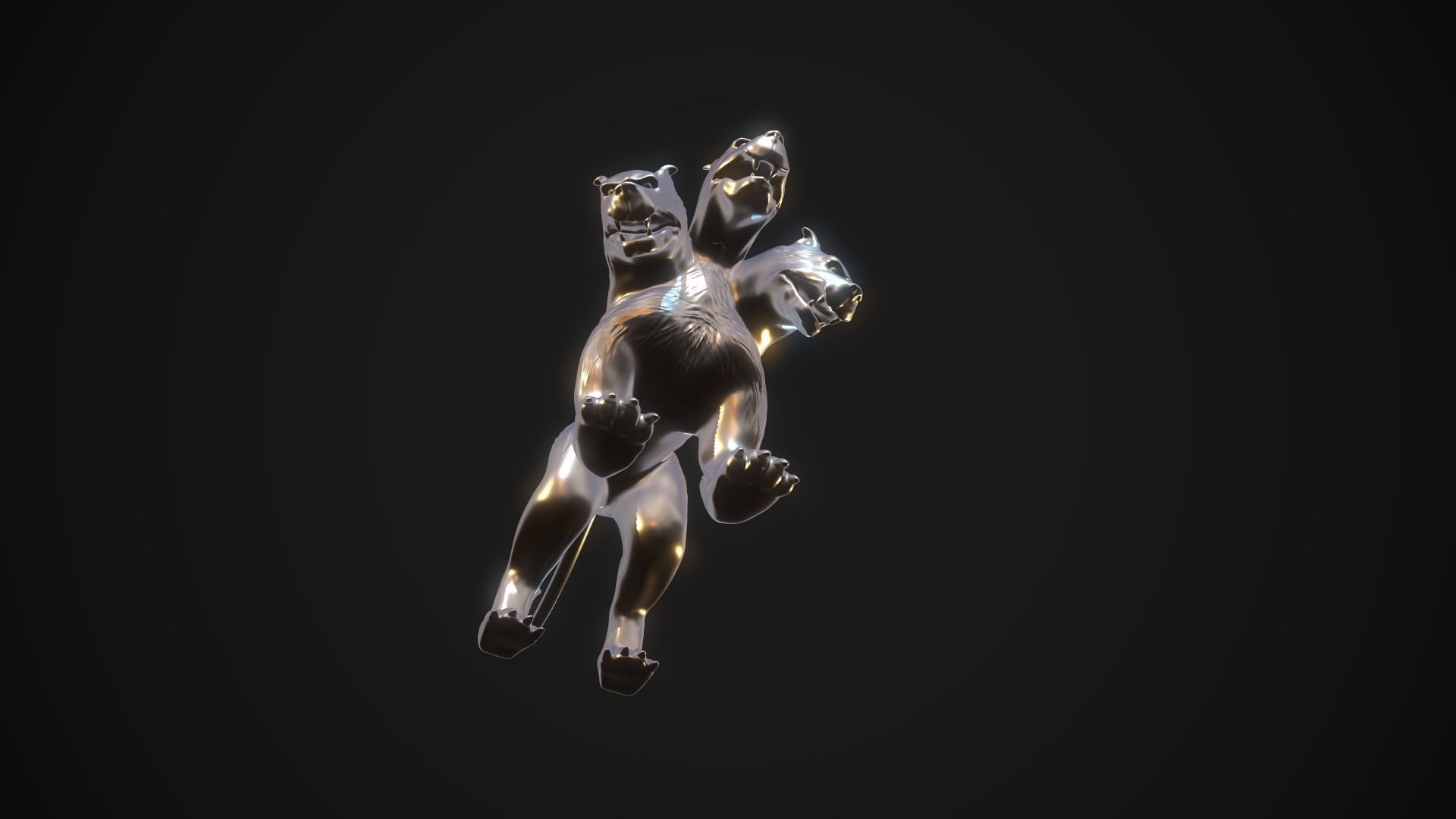 Cerberus 3D print model silver lion Free 3D print model_12